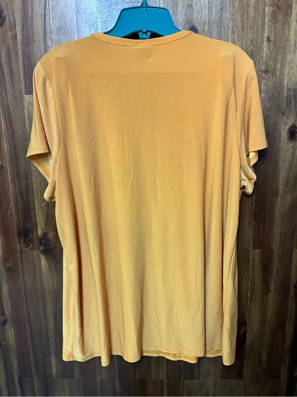 Elie McCarthy Women's Yellow Button-Front Short Sleeve Top (3X)